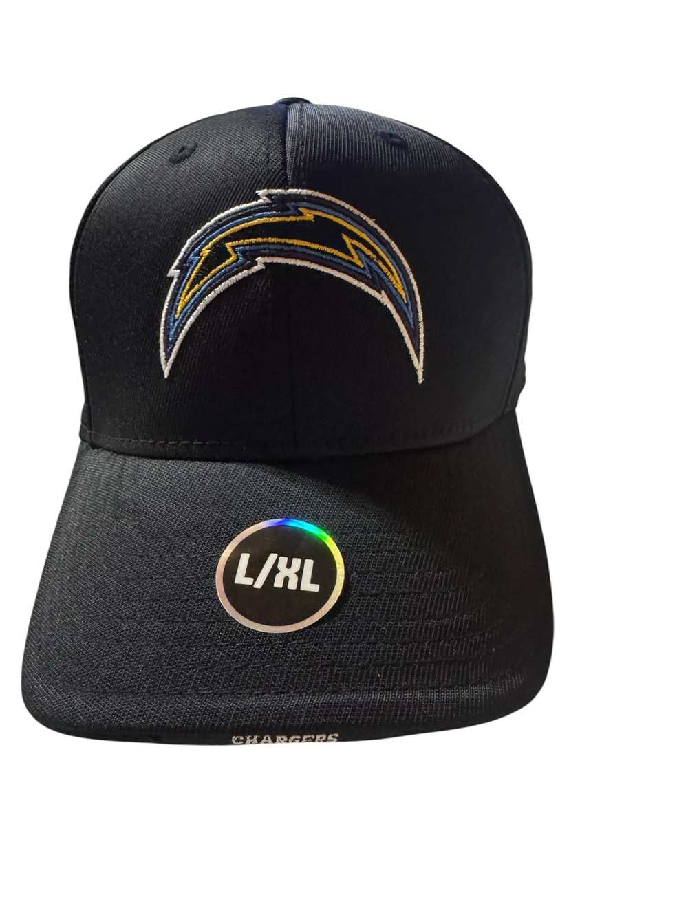 NFL Los Angeles Chargers Black Hat with Blue and Gold Logo
